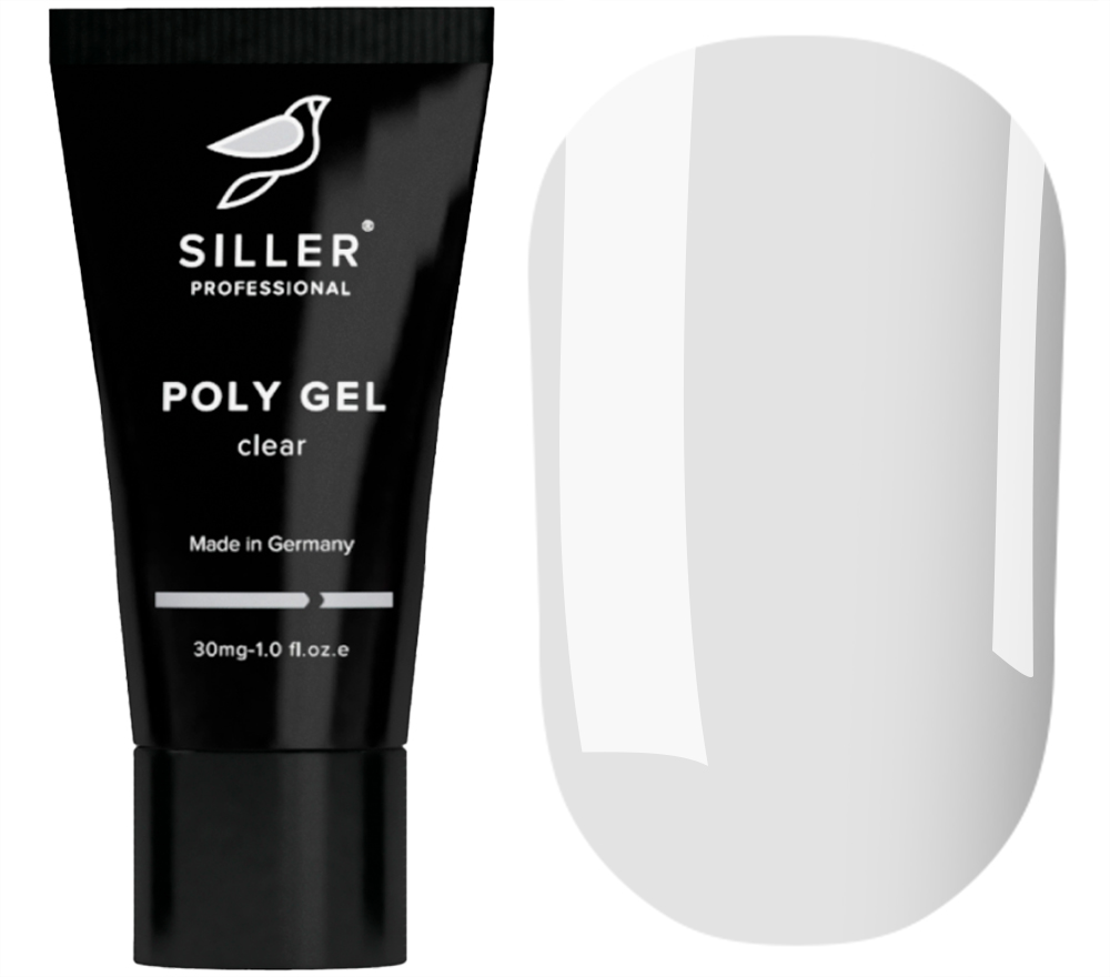 Siller Nail Gel Poly Gel (transparent), 30 ml