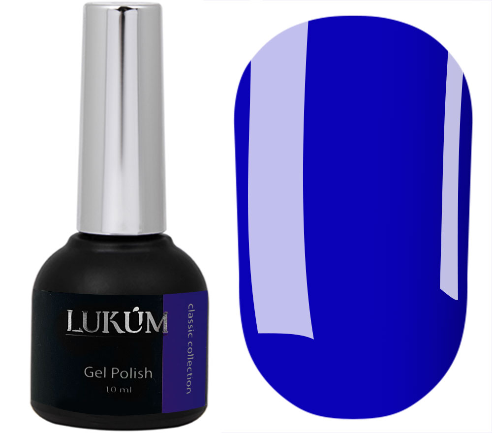 Гель-лак Lukum № 068 (электрический синий, эмаль), 10 мл