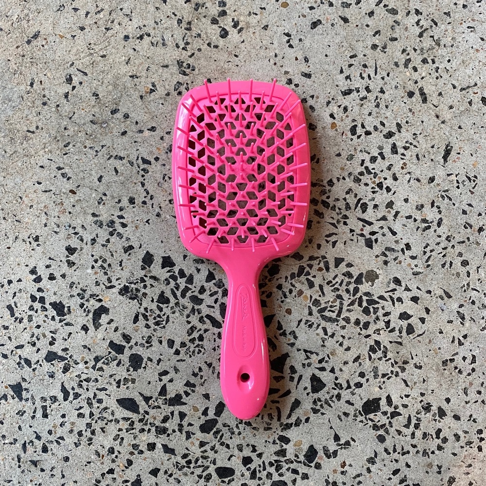Janeke Superbrush Hair Comb Neon Pink Janeke Superbrush Hair Comb Neon Pink