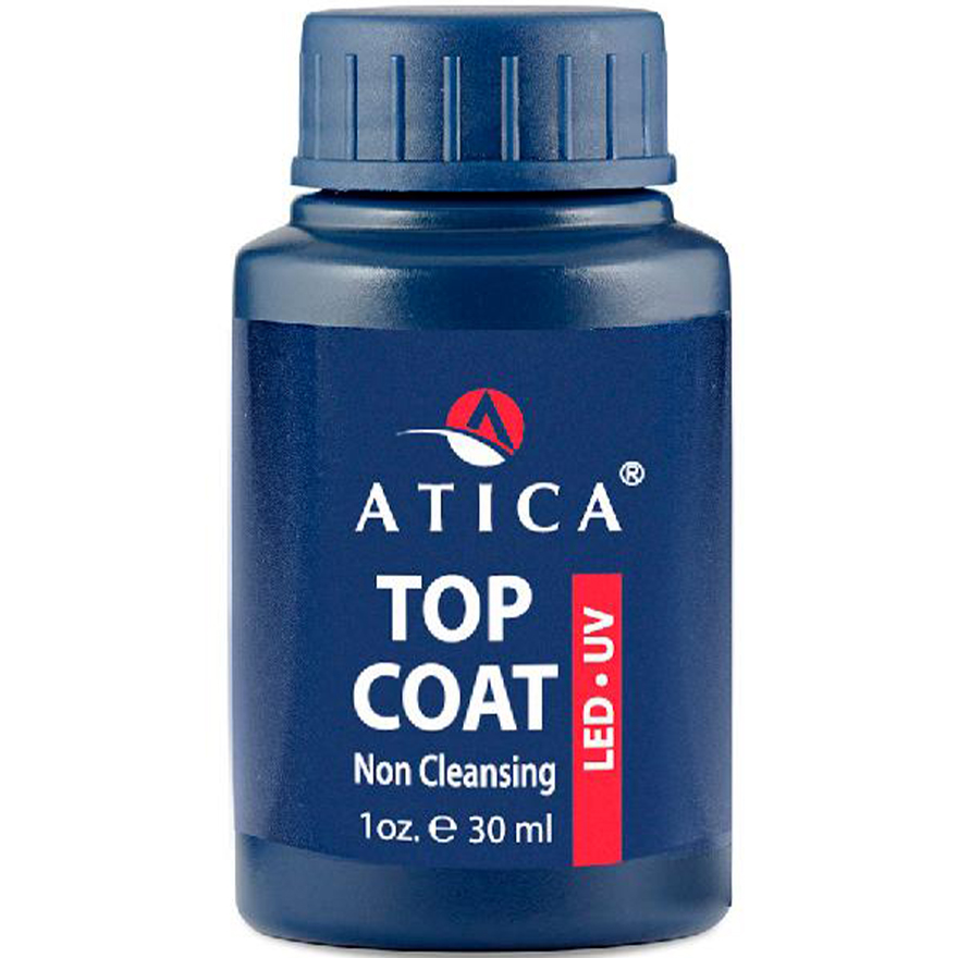 Финишное покрытие Atica Non Cleansing для гель-лаков, 30 мл Финишное покрытие Atica Non Cleansing для гель-лаков, 30 мл