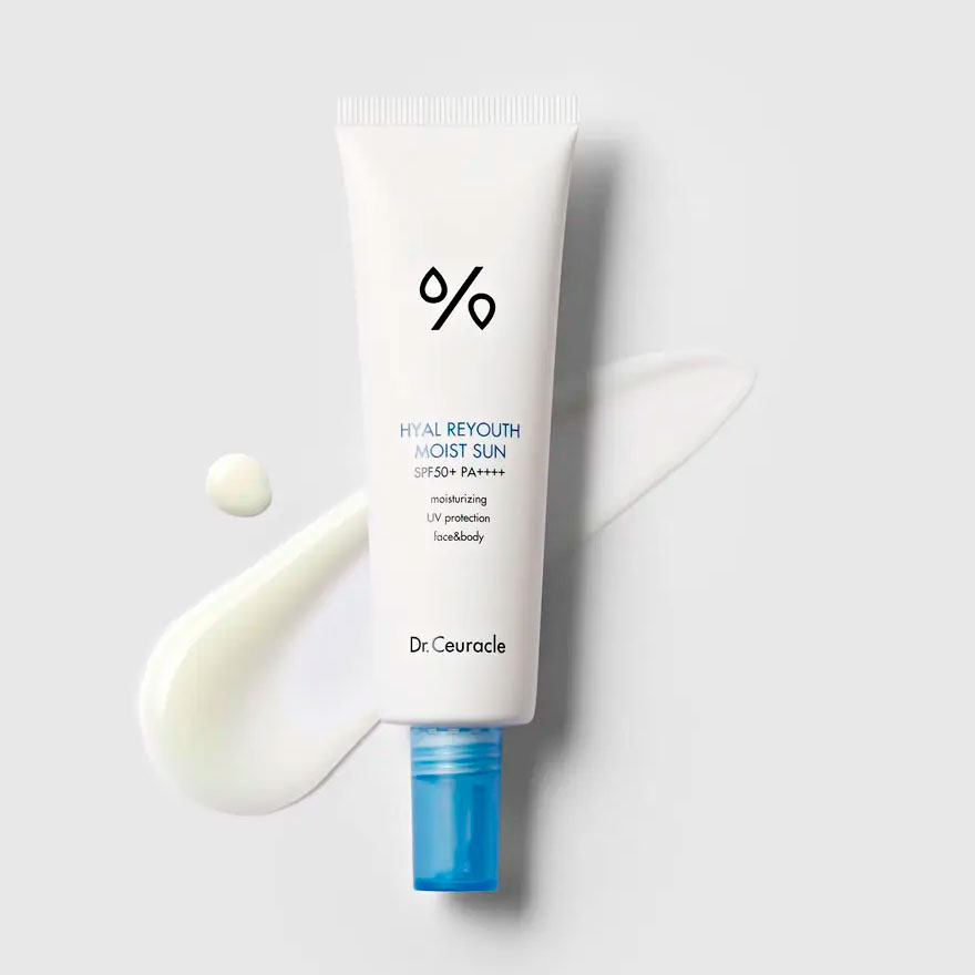Dr.Ceuracle Hyal Reyouth Moist Sun SPF 50+ / PA++++ Увлажняющий солнцезащитный крем с гиалуроновой кислотой, 50 мл
