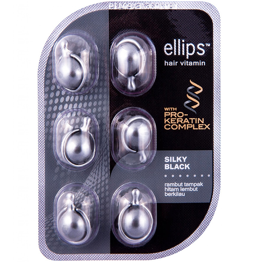 Ellips Hair Vitamin Pro Keratin Vitamins for hair "Silk Night" with Pro-Keratin Complex, 6*1 ml