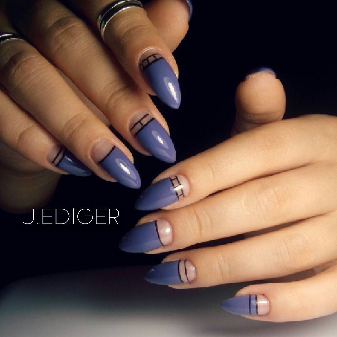 Gel varnish Komilfo Deluxe Series No. D107 (gray-blue jeans, enamel), 8 ml