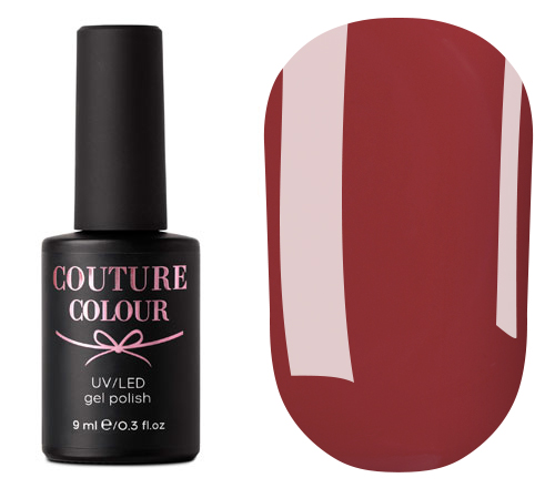 Гель-лак Couture Colour №157 (красный классический, эмаль), 9 мл