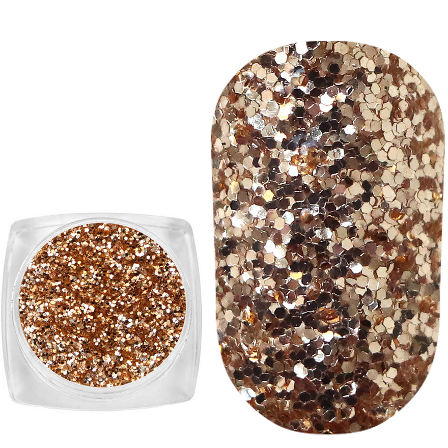Komilfo spangles 110G, size 0.4 mm, (quiet gold) E, 2.5 g