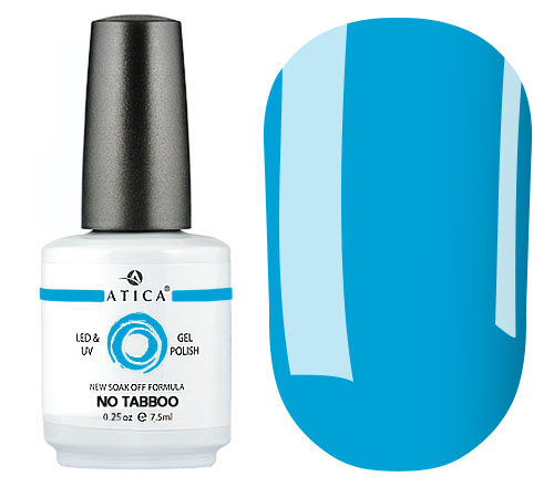 Gel varnish Atica No Tabboo GPM169 (blue, enamel), 7.5 ml