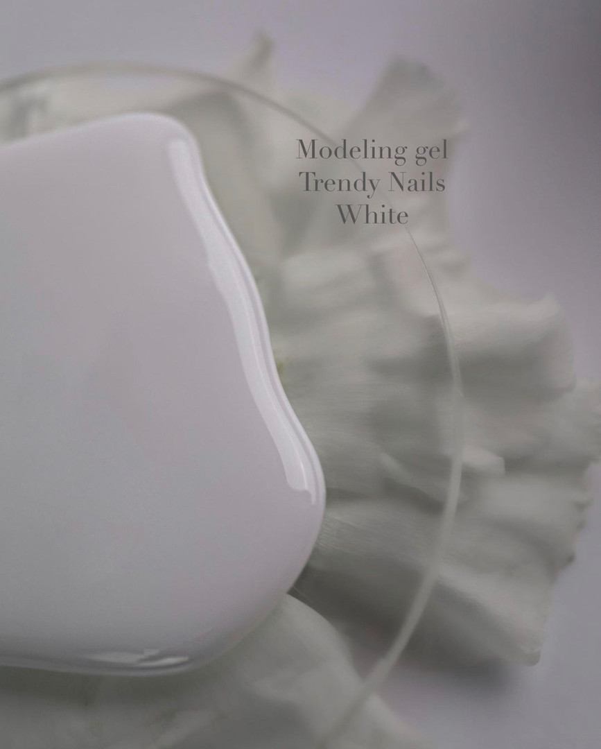Trendy Nails Modeling Gel White (белый), 30 мл