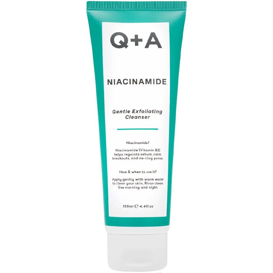 Q+A Niacinamide Gentle Exfoliating Cleanser, 125 ml