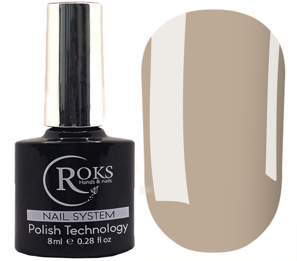 Rubber base French Roks №074 Color Base (серо-бежевый), 8 мл