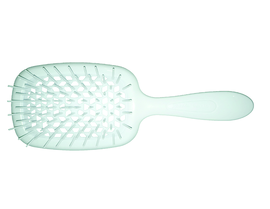 Janeke Superbrush Hair Comb White