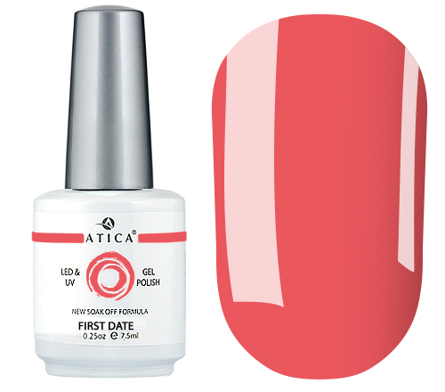 Gel polish Atica GPM 244 First Date (coral, enamel) 7.5 ml