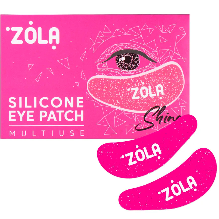 ZOLA Reusable Silicone Eye Patches - raspberry, 1 pair