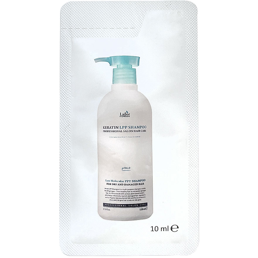 La'dor Keratin shampoo for hair with amino acid complex Keratin LPP Shampoo, 10 ml