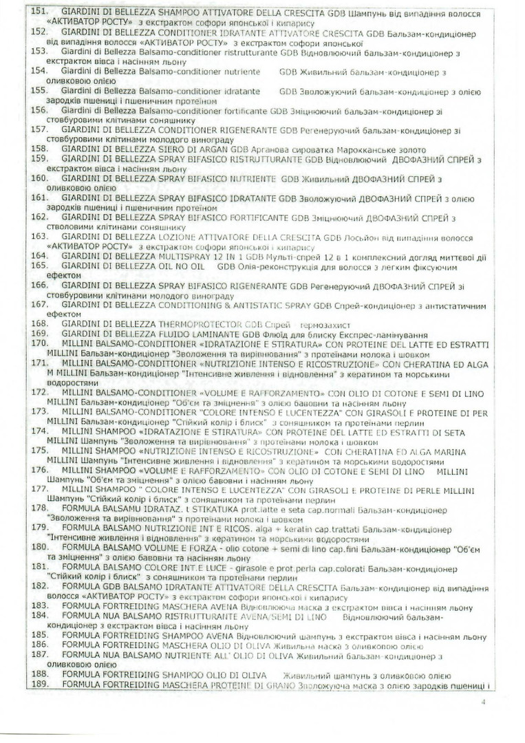 Hygienic certificate ING PROFESSIONAL