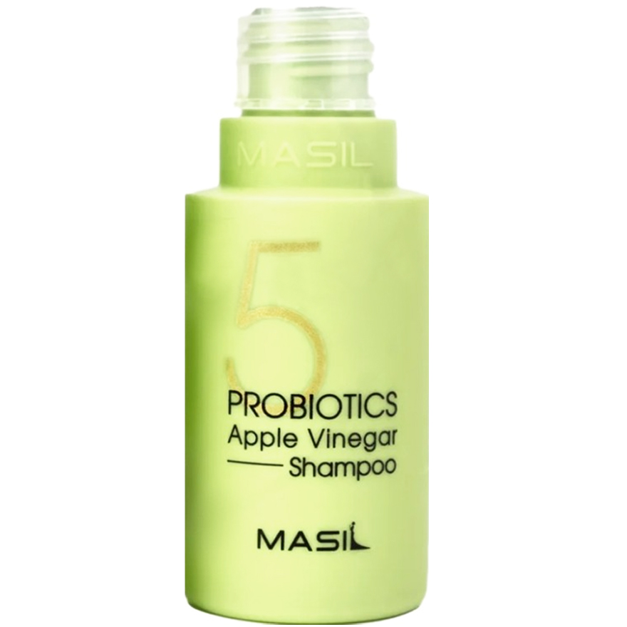 Masil 5 Probiotics Apple Vinegar Shampoo - м'який бессульфатний шампунь з проботікамі і яблучним оцтом, 50 мл