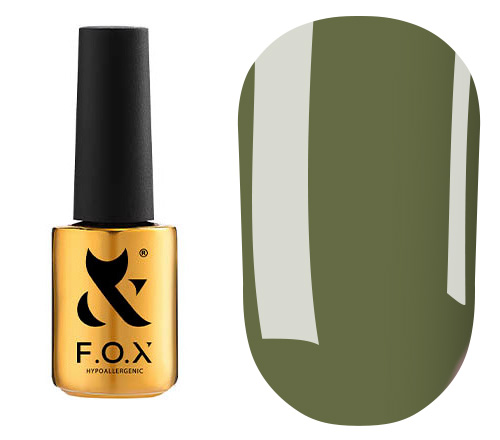 FOX gel varnish No. 186 (olive, enamel), 7 ml