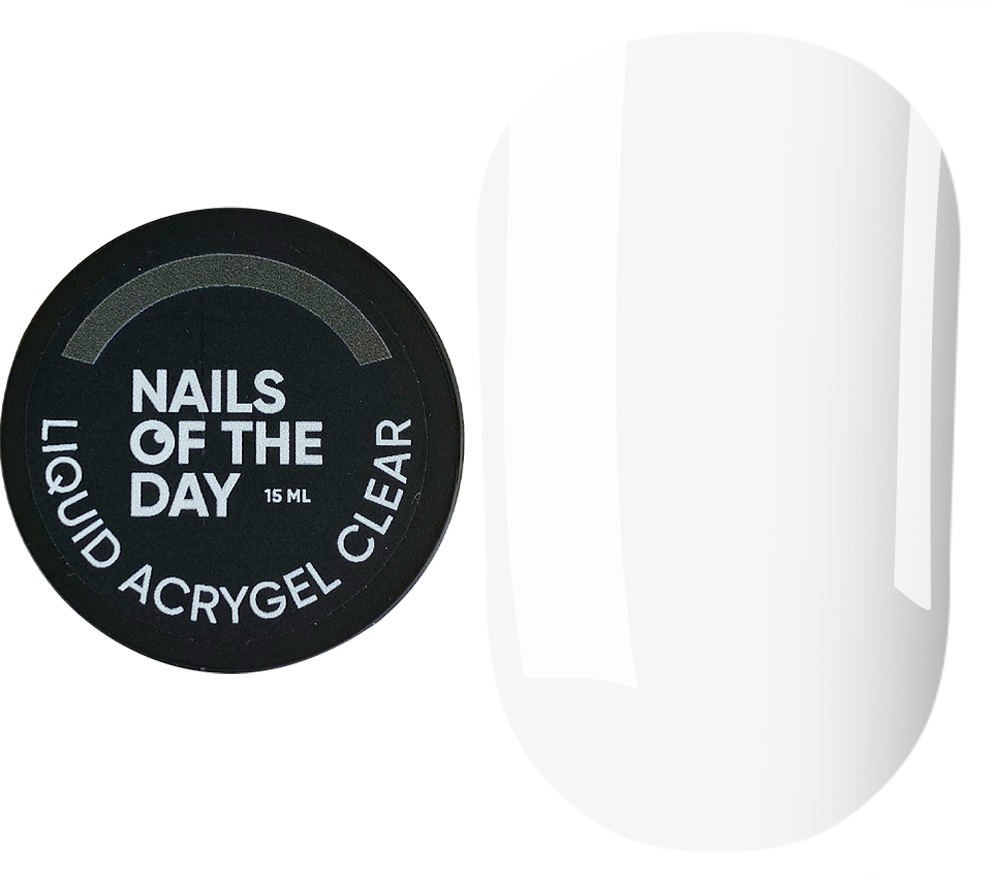 Nails Of The Day Gel for nails Liquid Acrygel Clear, 15 ml Nails Of The Day Gel for nails Liquid Acrygel Clear, 15 ml