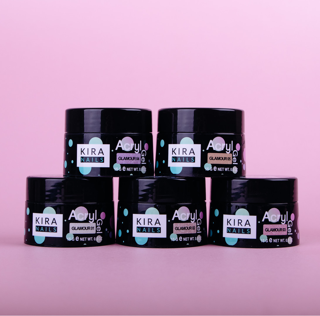Kira Nails Acryl Gel Glamour 03, 15 г
