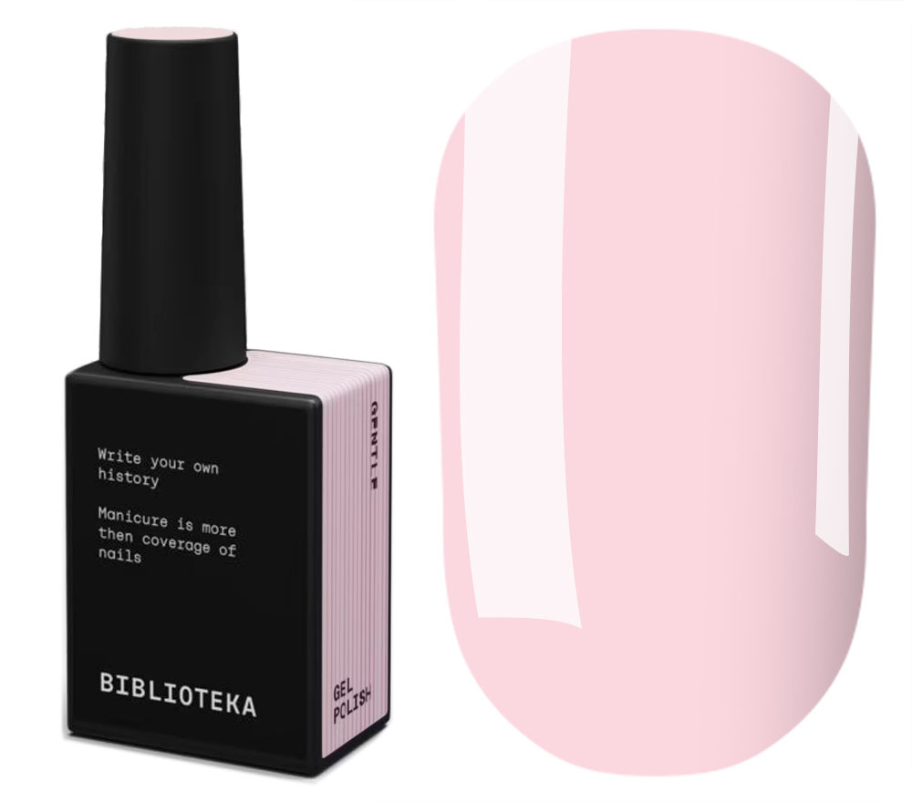 BIBLIOTEKA Гель-лак № 59 Gentle - Приглушений рожевий, 10 мл
