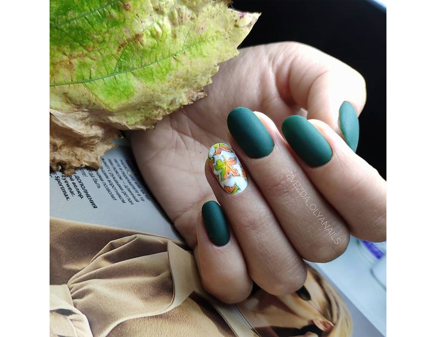Atica Dark Green GPM135 gel varnish (deep dark green, enamel), 7.5 ml