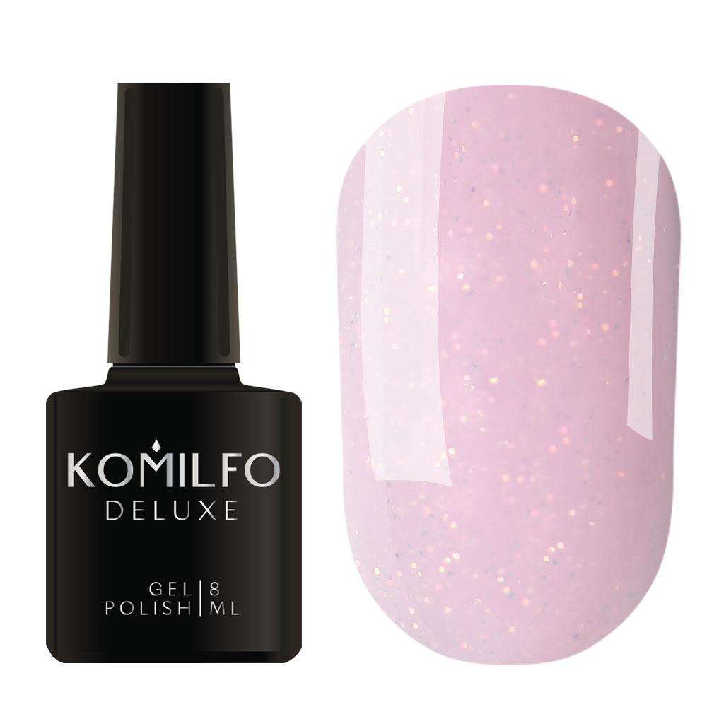 Gel varnish Komilfo DeLuxe Termo C003 (light brown, when heated - bright light green), 8 ml
