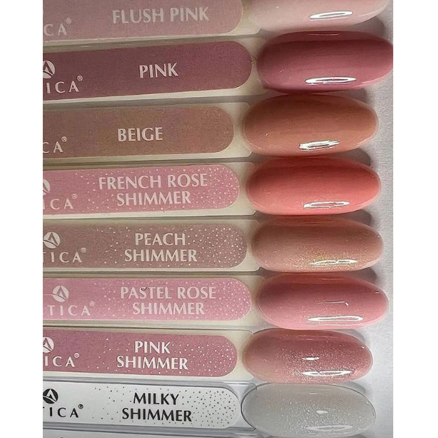 Atica База для нігтів Base Gel French Rose Shimmer, 15 мл