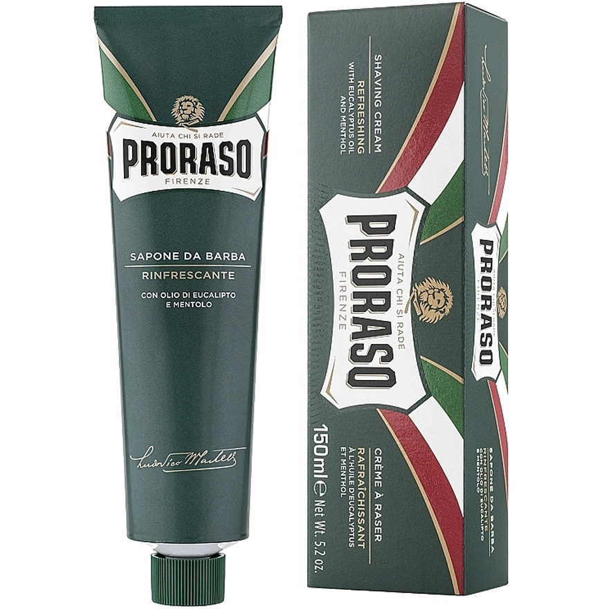 Proraso Крем для гоління Proraso Green Shaving Cream Tube Refresh Eucalyptus, 150 мл