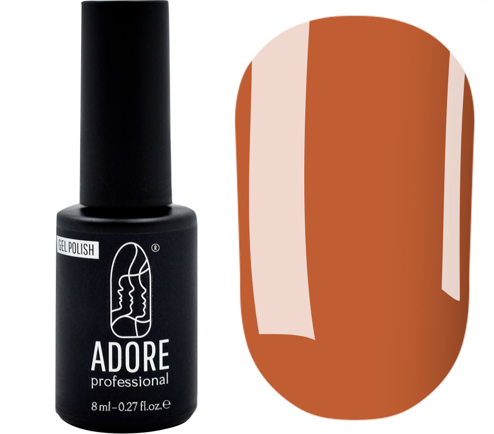 ADORE Professional Гель-лак для ногтей MG-12 "carnelian", 8 мл