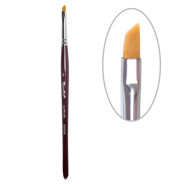 Rubleff brush for gel and Chinese painting GC63R synthetic №6