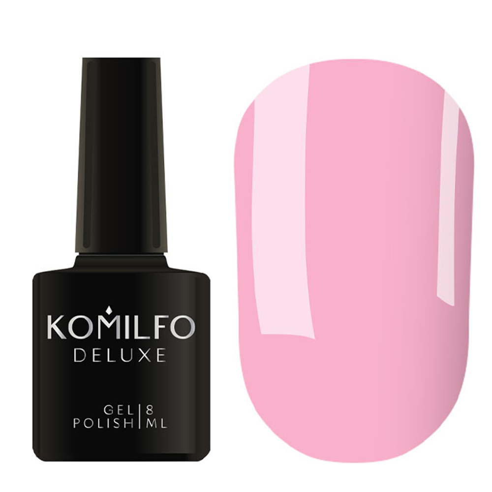 Гель-лак Komilfo Deluxe Series D024 (світло-рожевий, емаль), 8 мл
