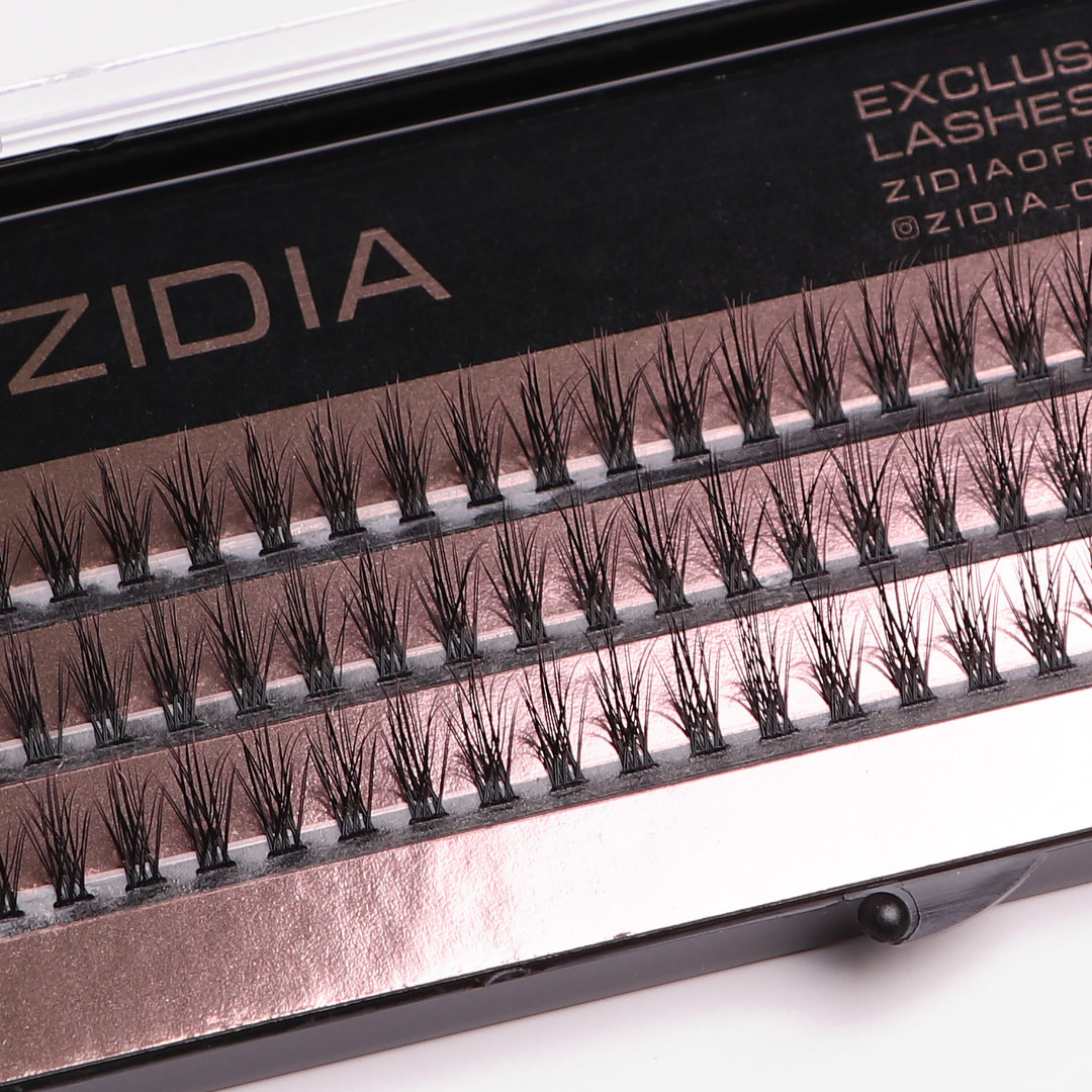 ZIDIA Cluster lashes 20D Flame Series C 0.10 (3 bands, size 10mm) ZIDIA Cluster lashes 20D Flame Series C 0.10 (3 bands, size 10mm)
