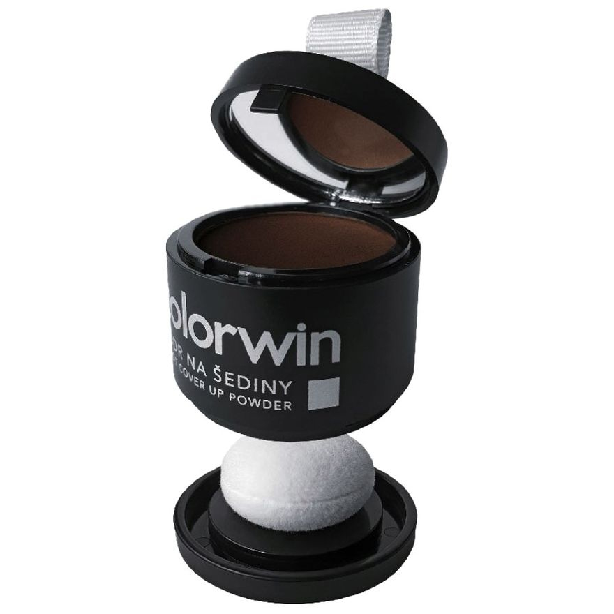 Colorwin Пудра для маскировки отросших корней волос темно-коричневая 3,2 г