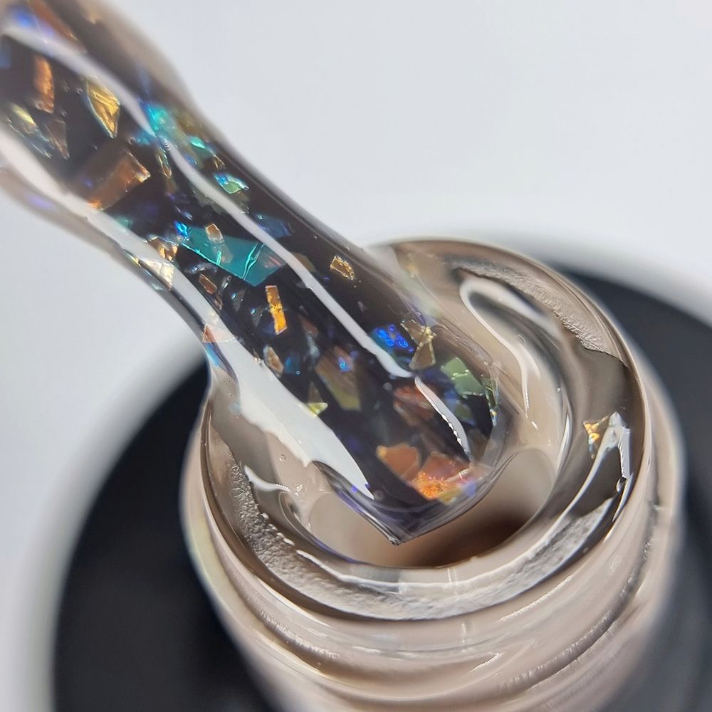 SAGA professional AGATE BASE 2 (beige with broken glass effect), 9 ml