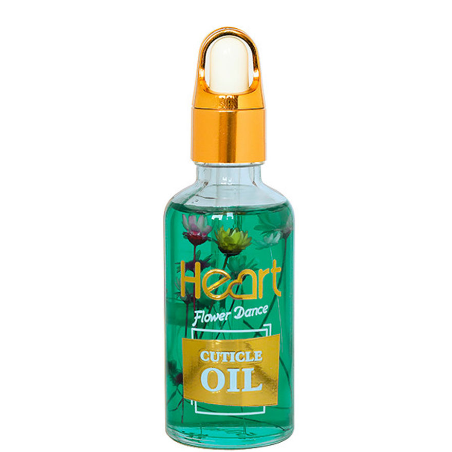 Flower cuticle oil HEART - Exotic Kiwi (kiwi), 30 ml