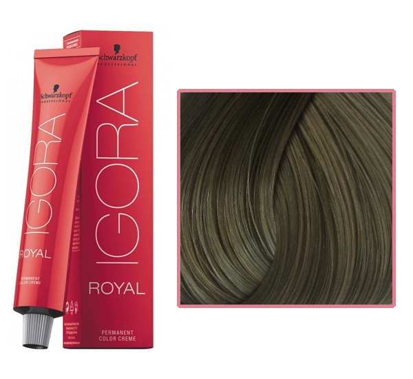Professional hair dye IGORA Royal 8-1 light blond sandre, 60 ml