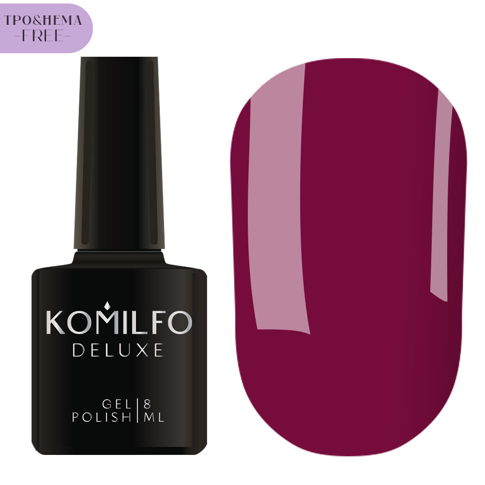 Komilfo Deluxe Series №D092 HEMA/TPO free, цветной гель-лак для ногтей, 8 мл