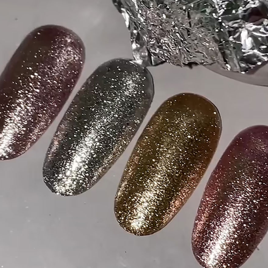 Lukum Гель для ногтей Platinum gel paint 02 (Silver), 5 мл