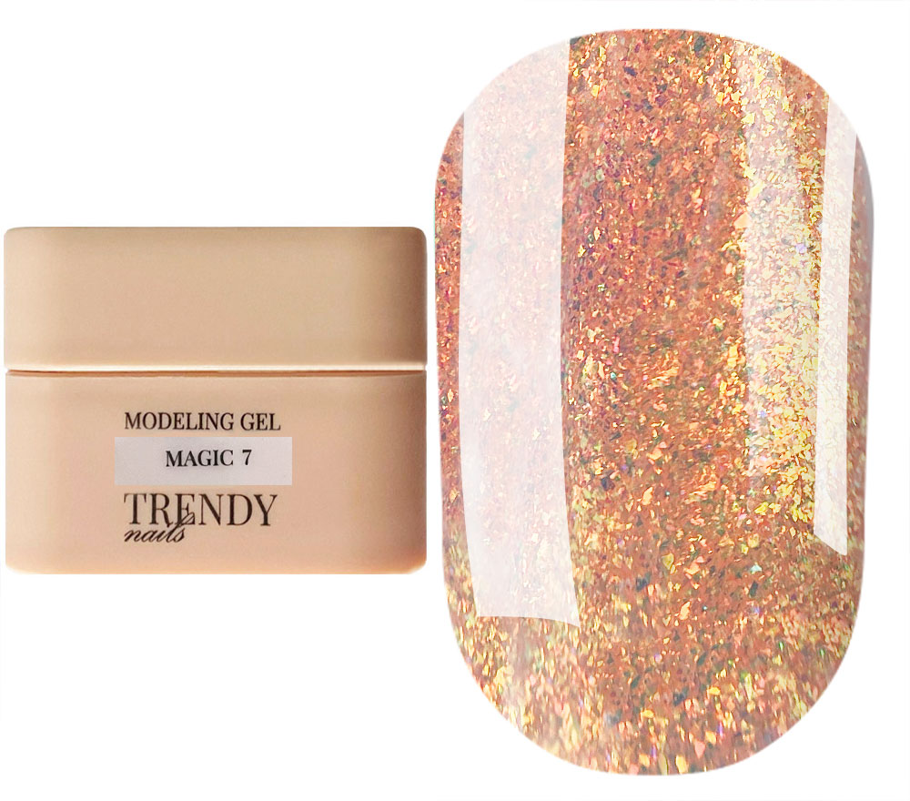 Trendy nails Гель для ногтей Modeling Gel Magic 07, 30 мл