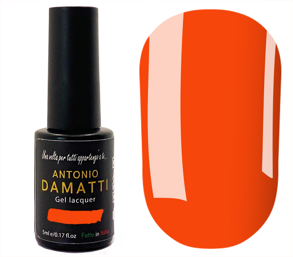 Гель-лак Antonio Damatti №143 (оранжево-красный, эмаль), 5 мл Гель-лак Antonio Damatti №143 (оранжево-красный, эмаль), 5 мл