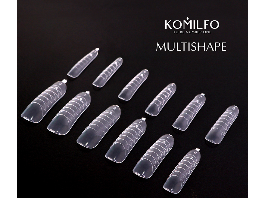 Komilfo Top Nail Forms, Multishape - Top Nail Forms, Universal, 120 Pieces