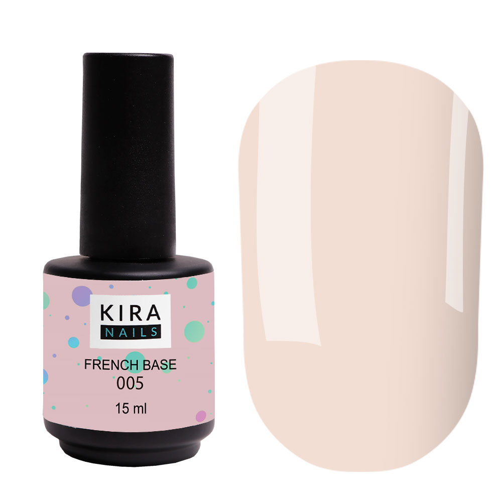 Kira Nails French Base 005 (light beige), 15 ml