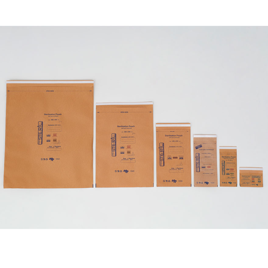 ProSteril Kraft bags for air and steam sterilization 380x450 mm, 100 pcs/pack.