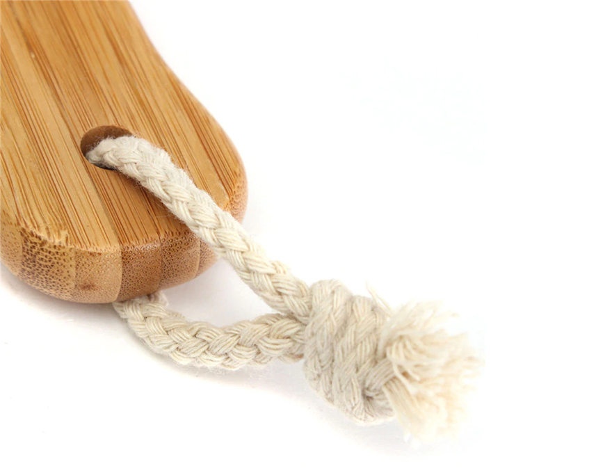 Natural bristle body brush