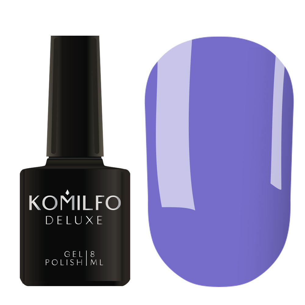 Gel Polish Komilfo Deluxe Series D124 (muted blue, enamel), 8 ml.
