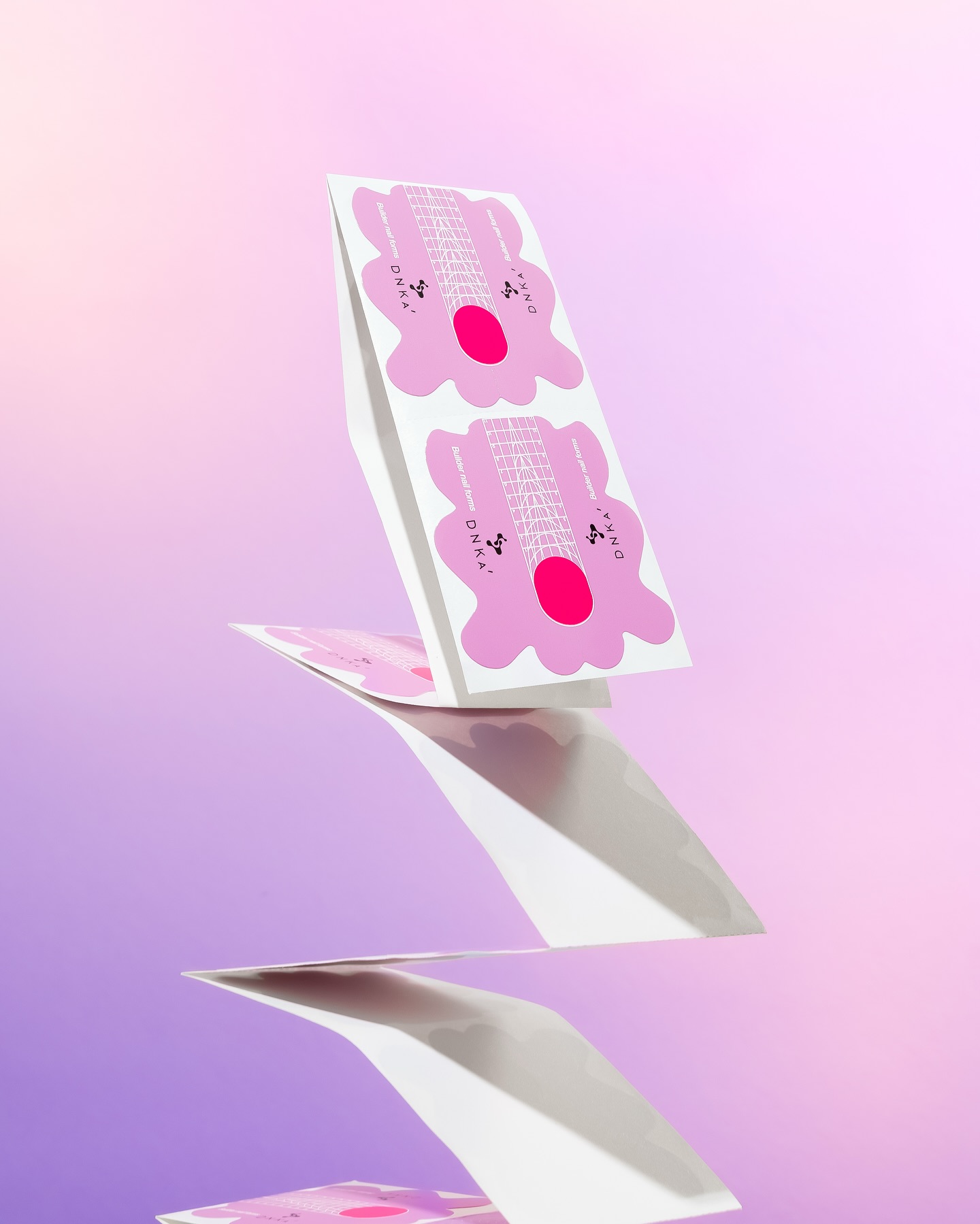 DNKa Нижние формы Builder nail forms long, 100 шт