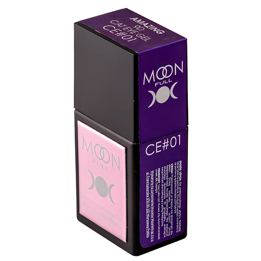 Moon Full Gel polish for nails Amazing 9D Cat Eye gel CE#01, 12 ml