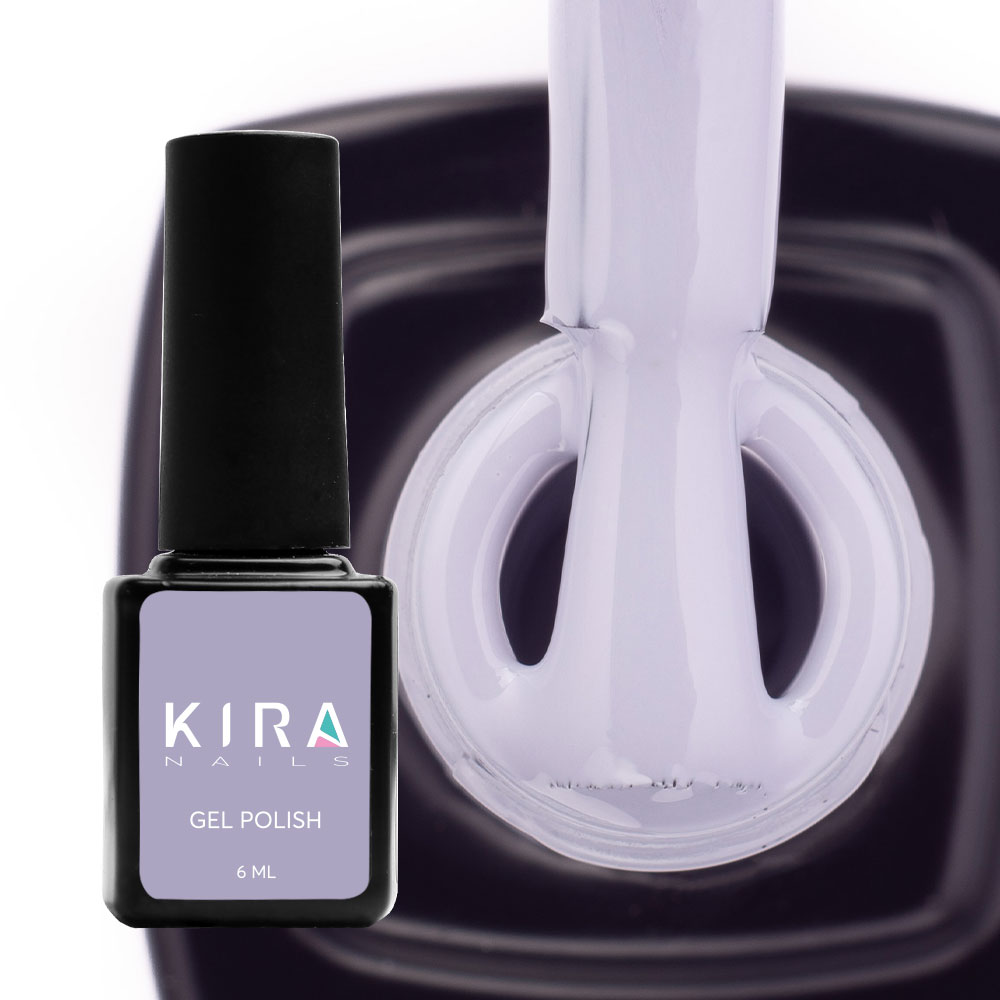 Гель-лак Kira Nails №133 (сіро-блакитний, емаль), 6 мл