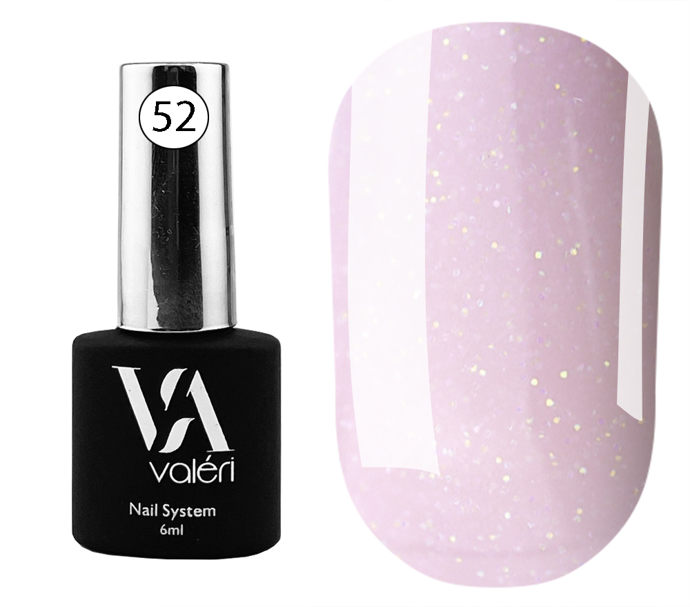 Valeri Base Opal No. 052 (light pink with micro shine), 6 ml