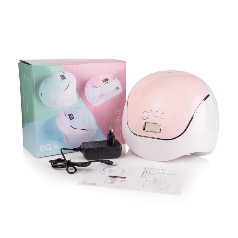 BQ-V5 Macaroon Pink Lamp universal LED+UV 120 W BQ-V5 Macaroon Pink Lamp universal LED+UV 120 W