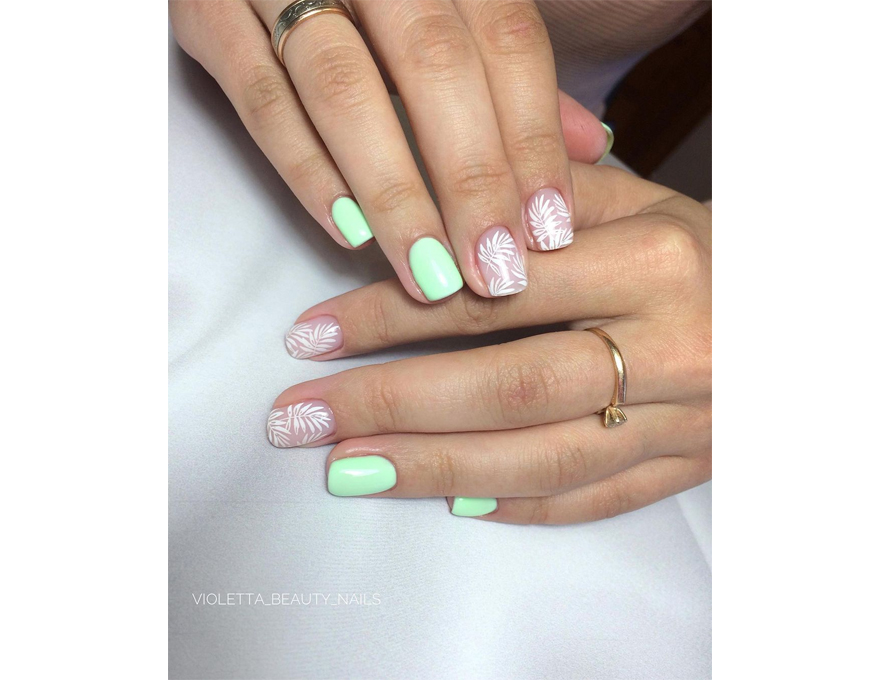 Atica GPM109 Green Glow gel varnish (light lime, enamel), 7.5 ml